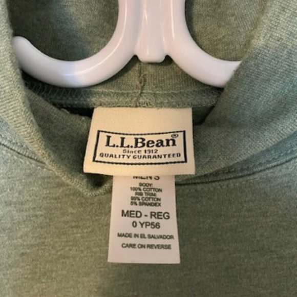 Men's L.L. Bean Mockneck Long Sleeve Tee Size Medium - Picture 3 of 3